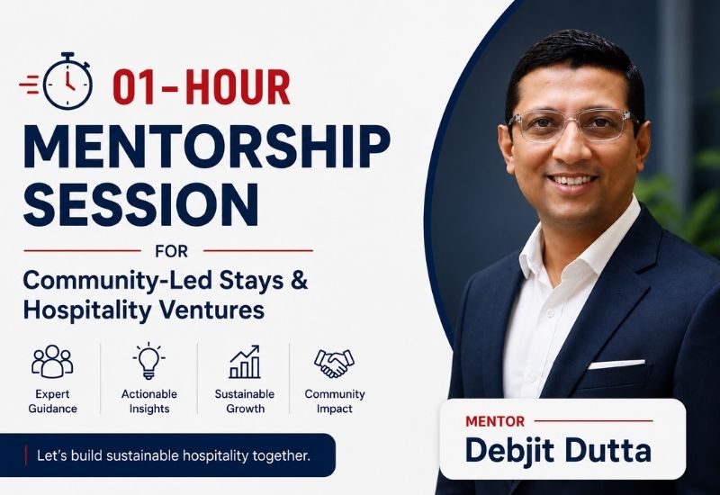 01-Hour Mentorship Session For Community-Led Stays & Hospitality Ventures